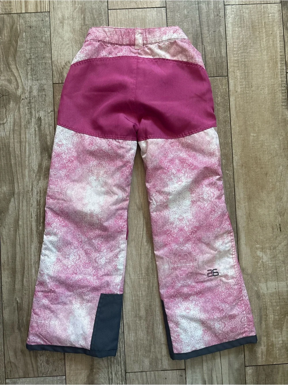 Arctix Girls Size Medium Pink Patterned Straight-Leg Snow Pants